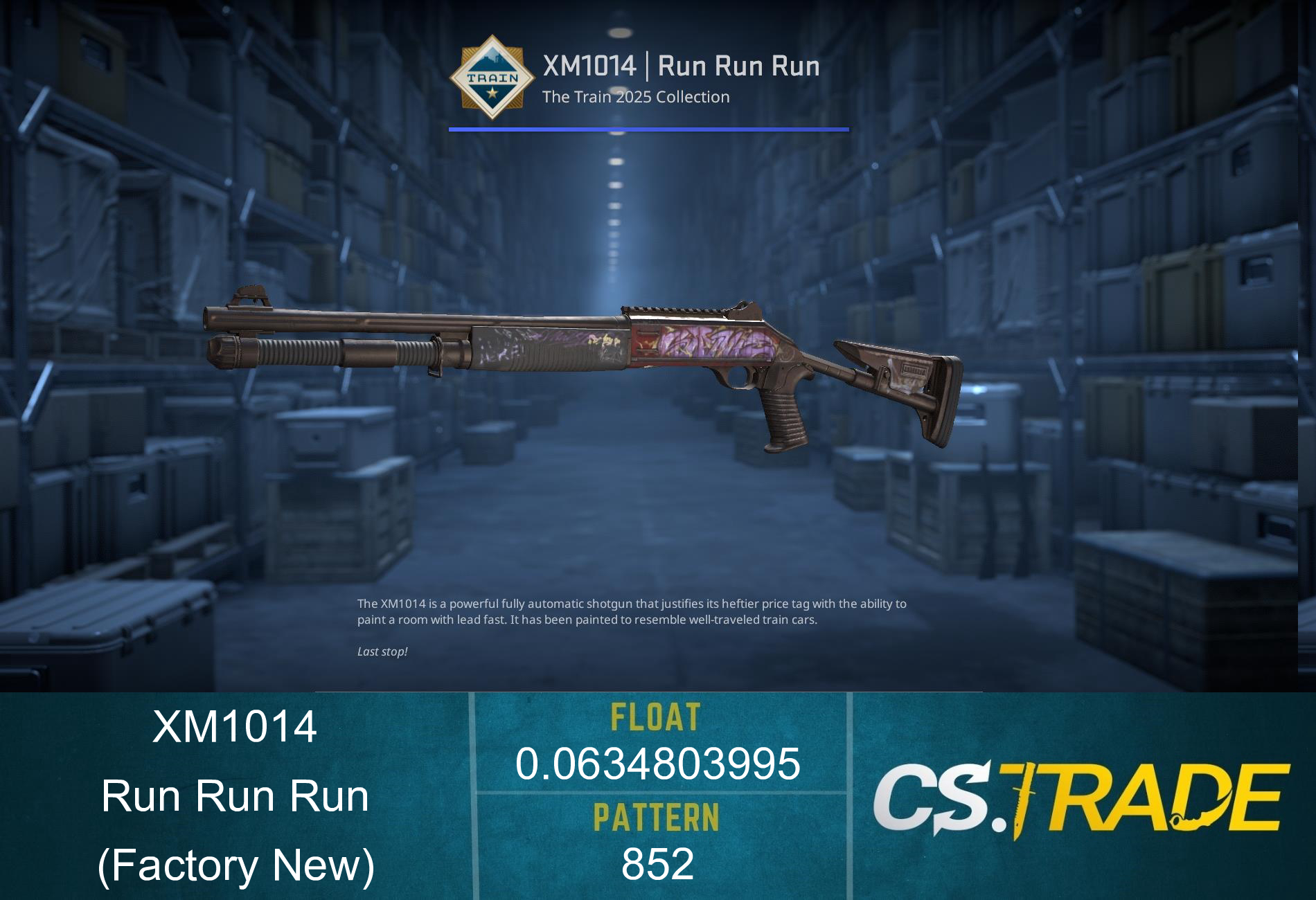XM1014 | Run Run Run (Factory New) Screenshot