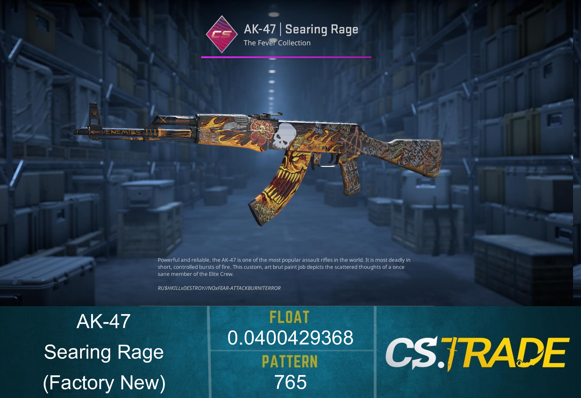 AK-47 | Searing Rage (Factory New) Screenshot