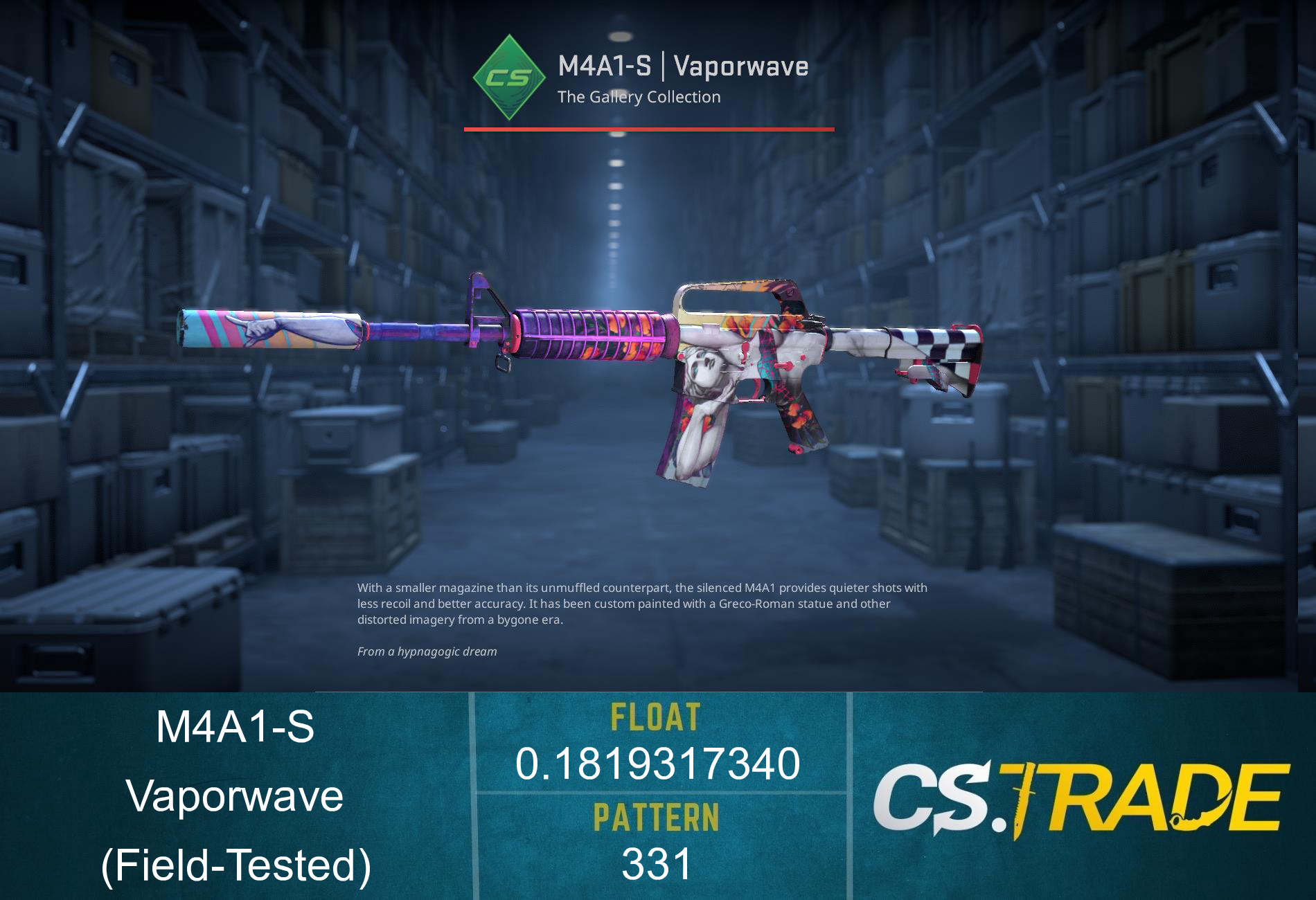 M4A1-S | Vaporwave (Field-Tested) Screenshot