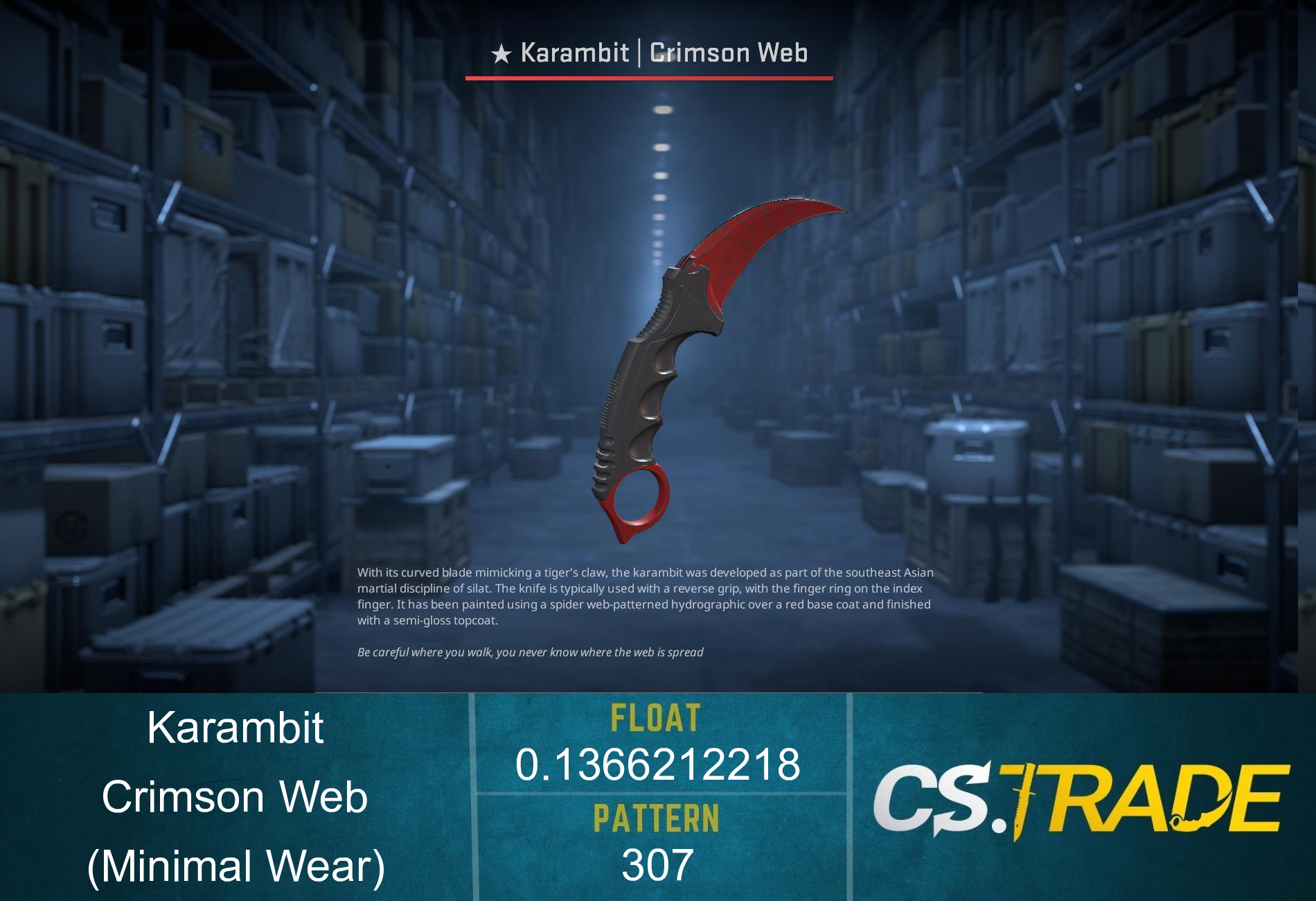 ★ Karambit | Crimson Web (Factory New) Screenshot