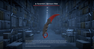 ★ Karambit | Crimson Web (Minimal Wear) Screenshot