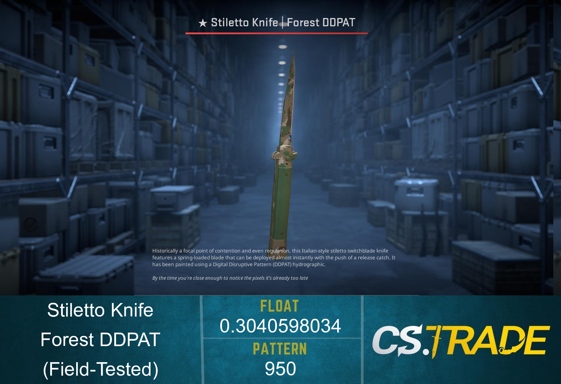★ Stiletto Knife | Forest DDPAT (Factory New) Screenshot