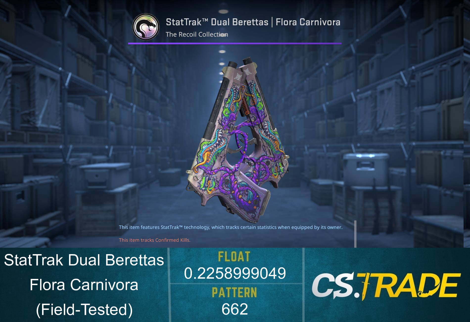 Dual Berettas | Flora Carnivora (Field-Tested) Screenshot