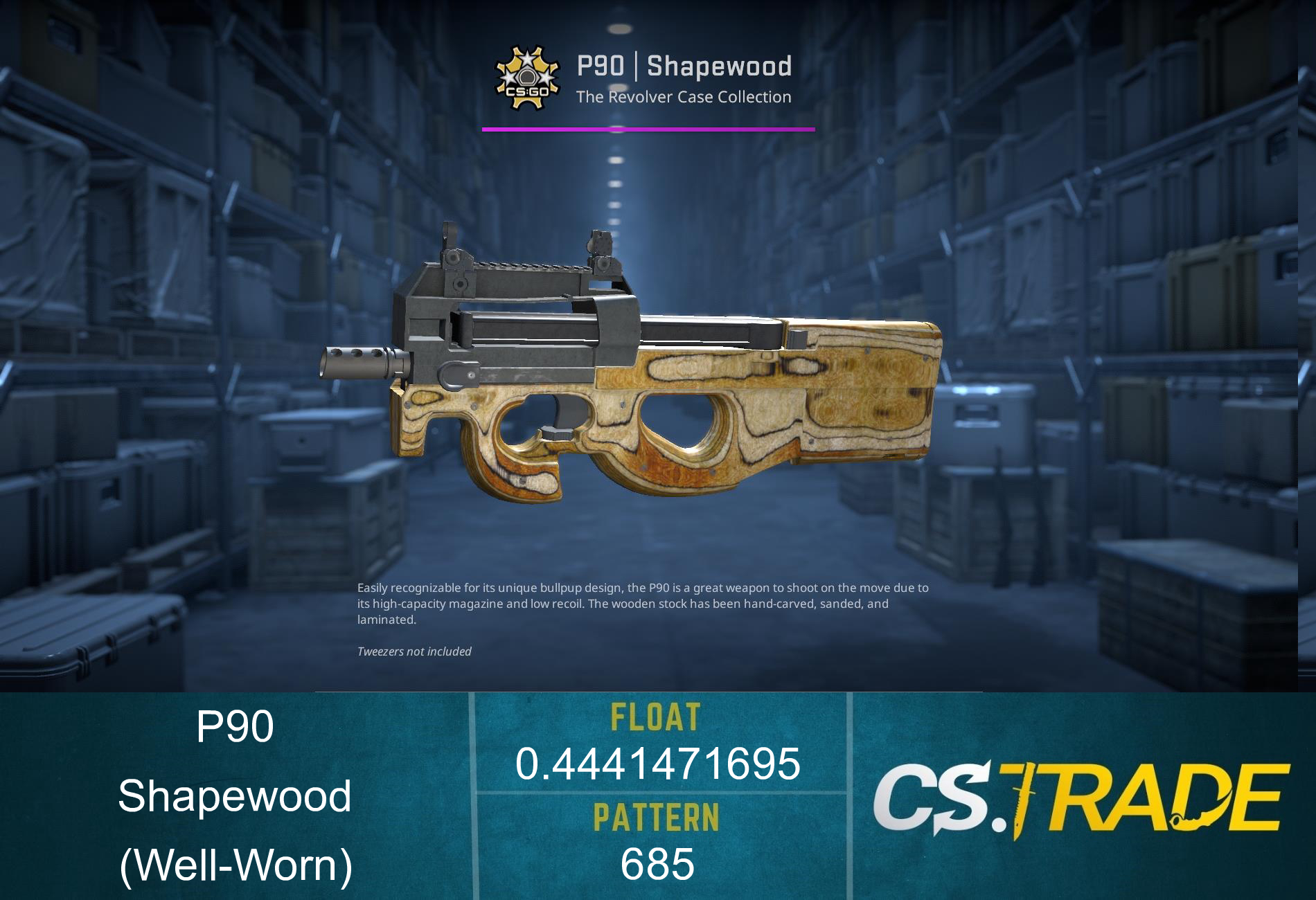 P90 | Shapewood (Well-Worn)