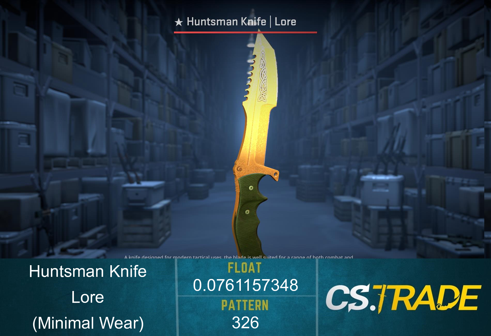 ★ Huntsman Knife | Lore (Minimal Wear) Screenshot