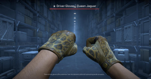 ★ Driver Gloves | Queen Jaguar (Battle-Scarred) Screenshot