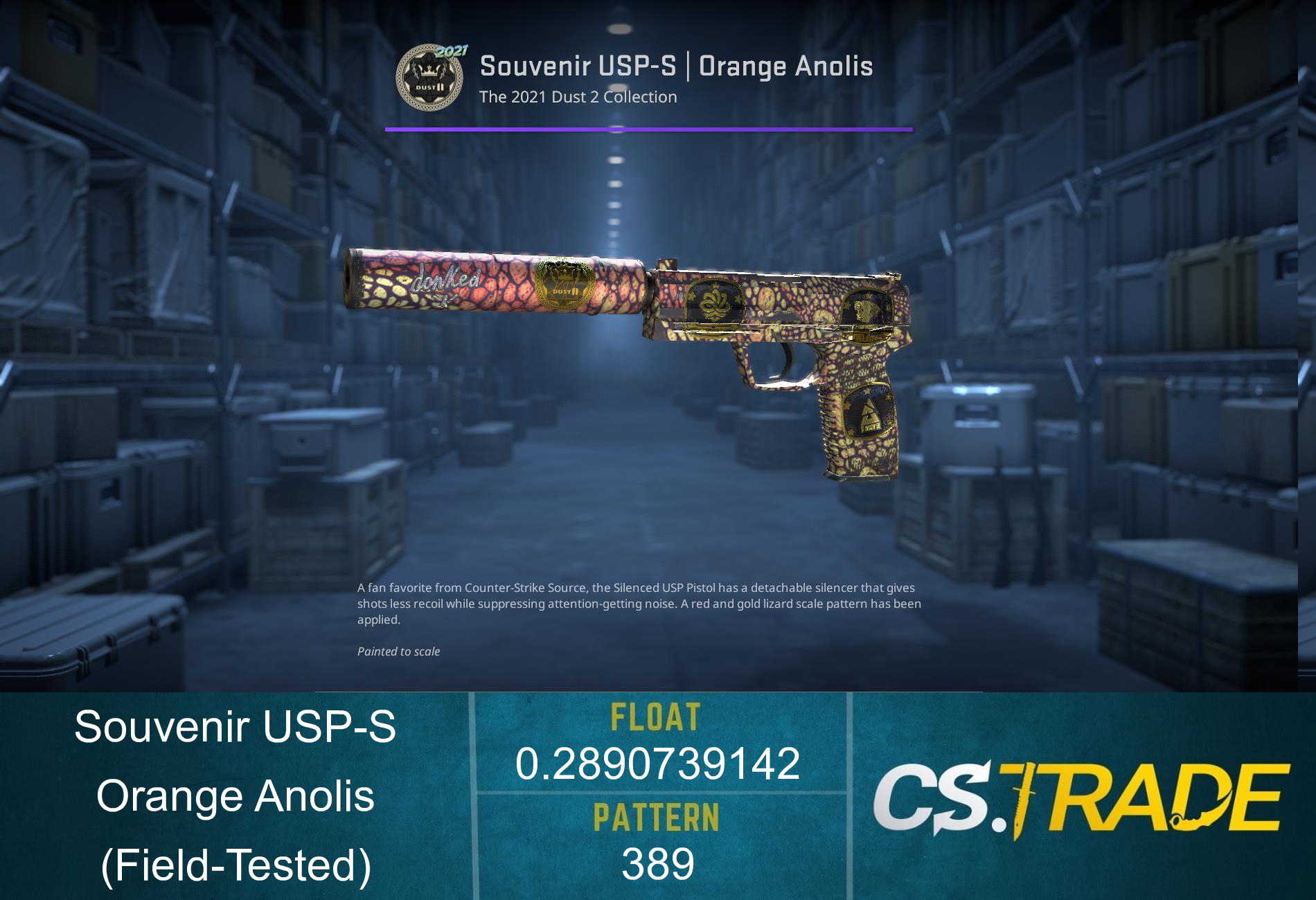 USP-S | Orange Anolis (Factory New) Screenshot