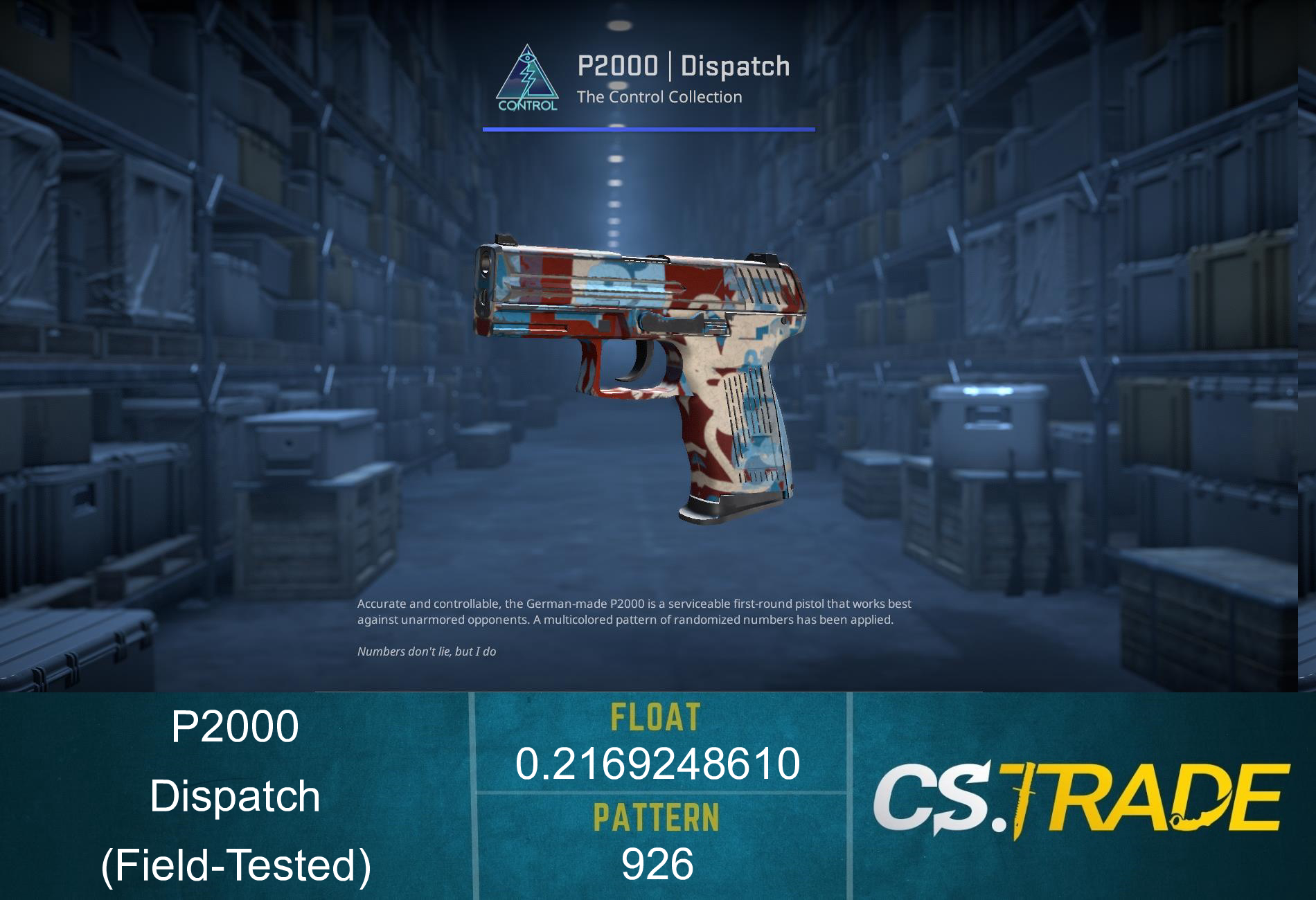 P2000 | Dispatch (Factory New) Screenshot
