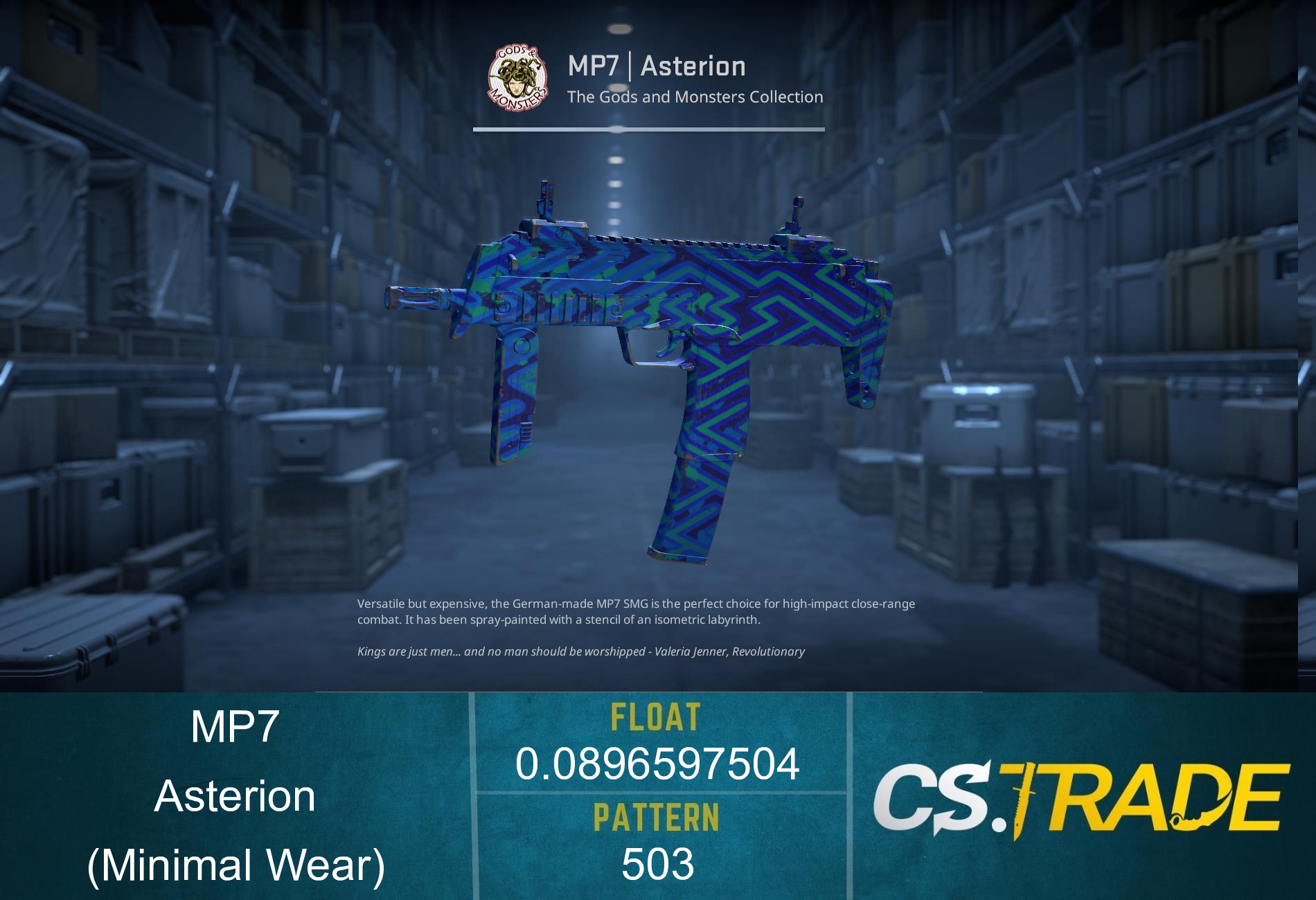 MP7 | Asterion (Minimal Wear) Screenshot
