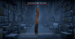 ★ Survival Knife | Rust Coat (Battle-Scarred) Screenshot