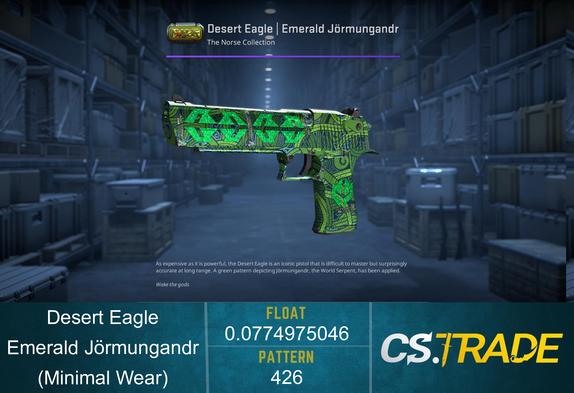 Desert Eagle | Emerald Jörmungandr (Factory New) Screenshot