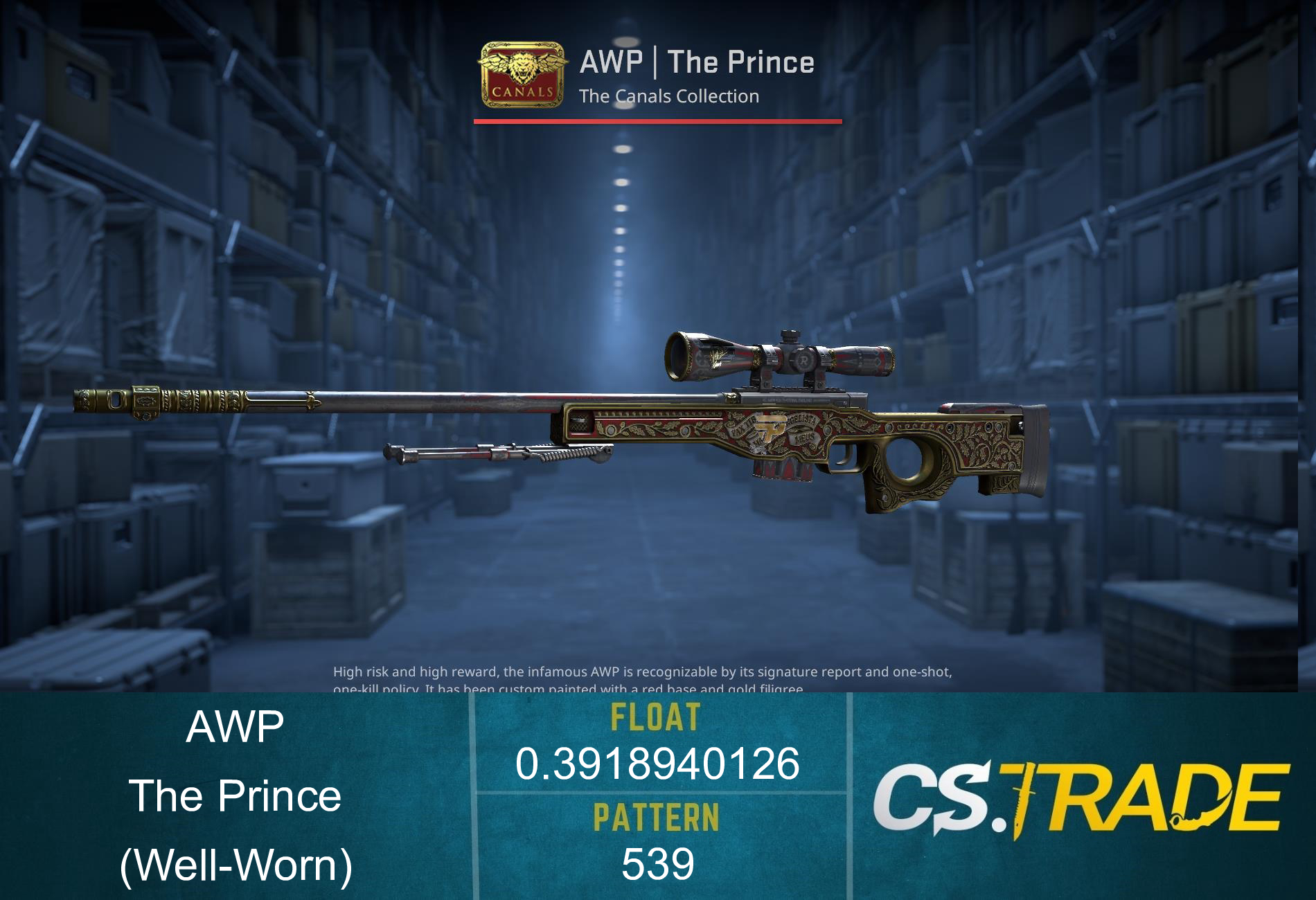 AWP | The Prince (Well-Worn) Screenshot