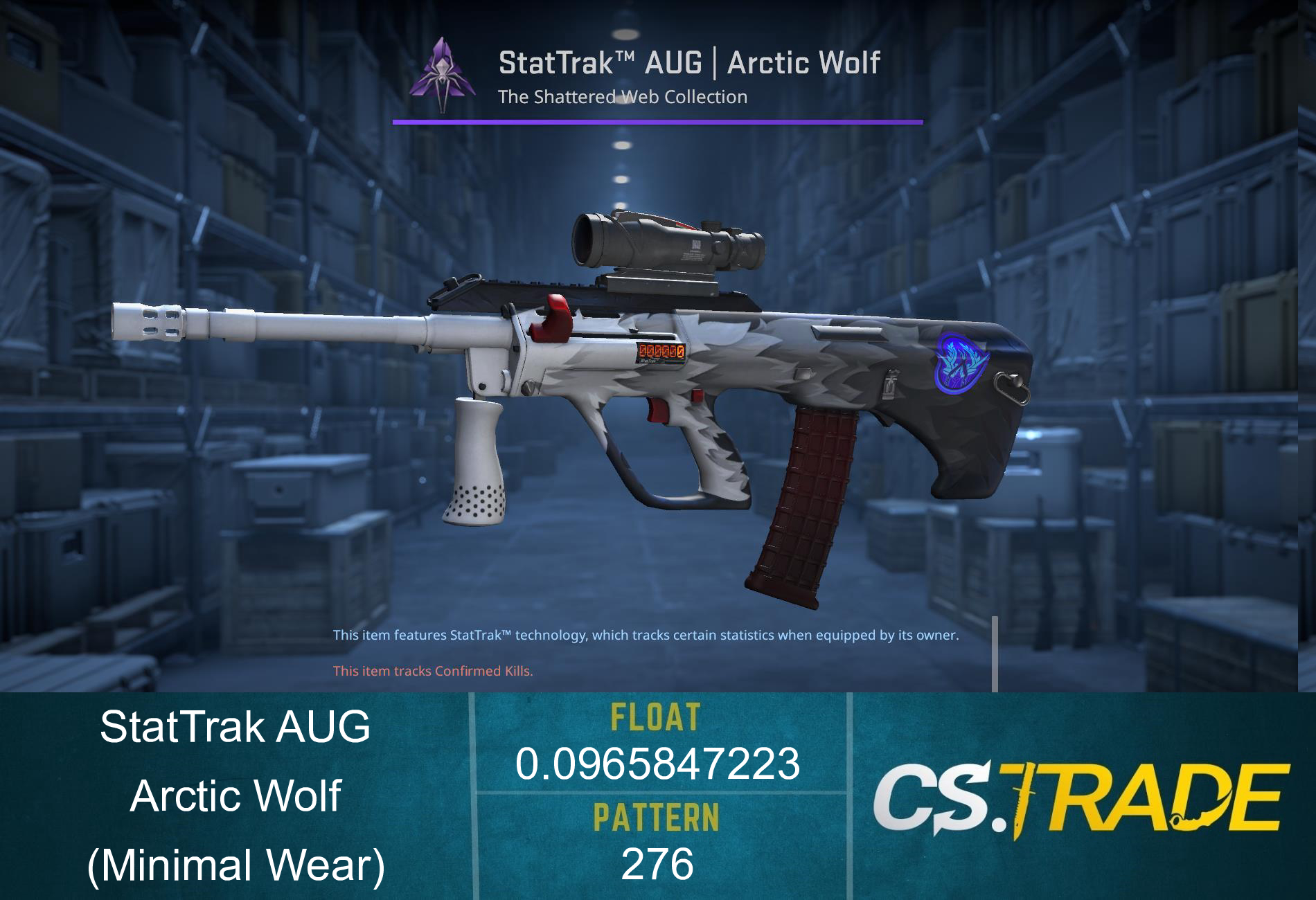 StatTrak™ AUG | Arctic Wolf (Minimal Wear) Screenshot