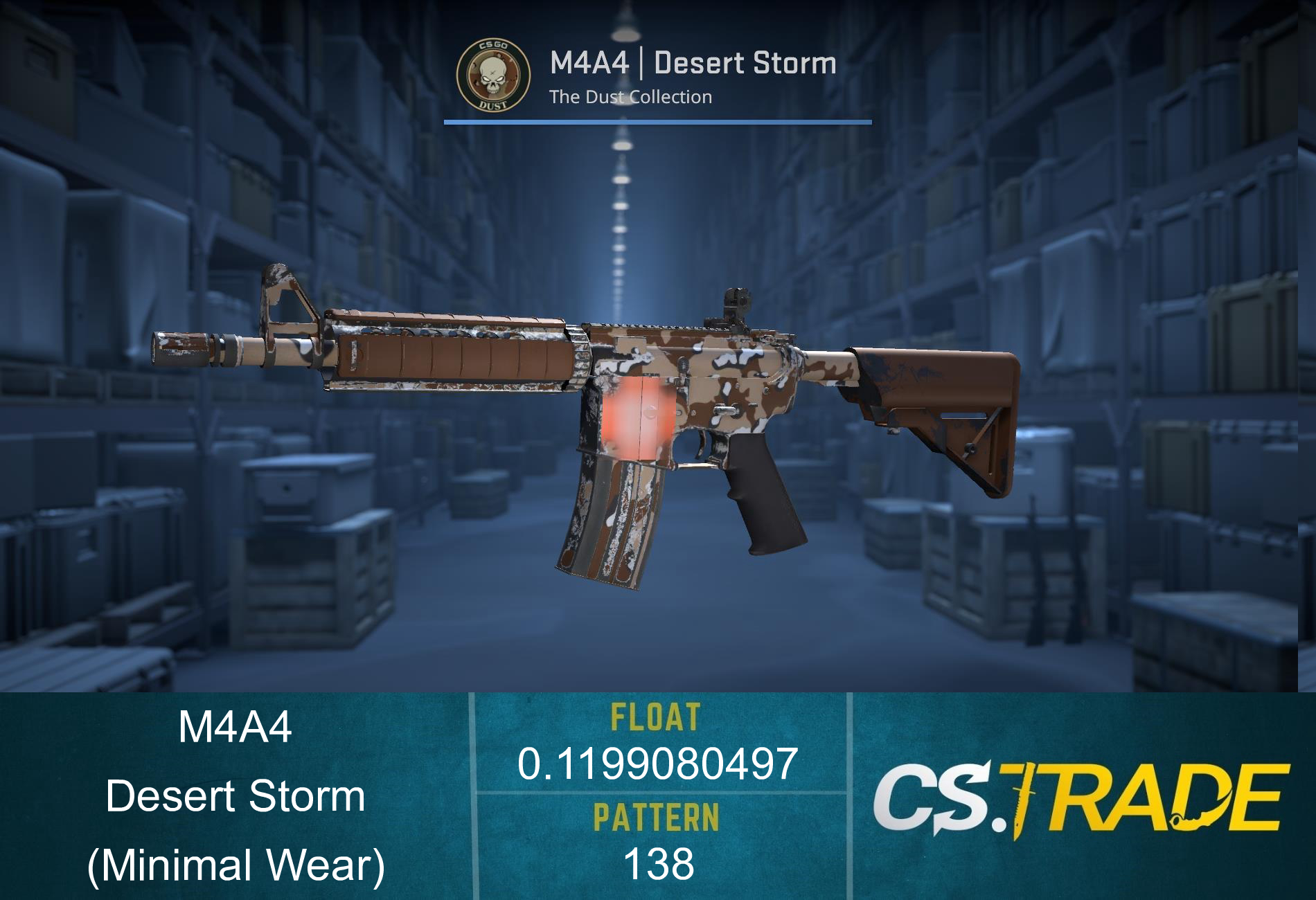 M4A4 | Desert Storm (Minimal Wear) Screenshot