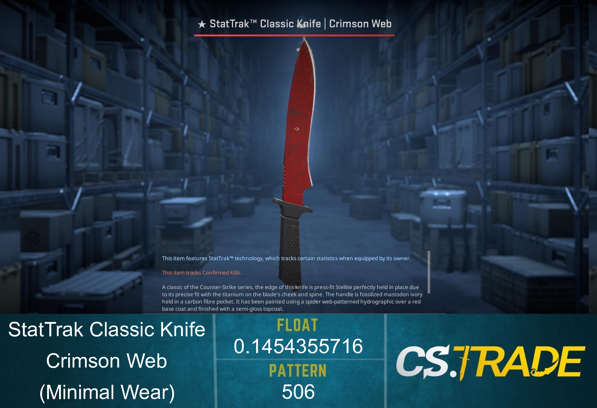 ★ Classic Knife | Crimson Web (Factory New) Screenshot
