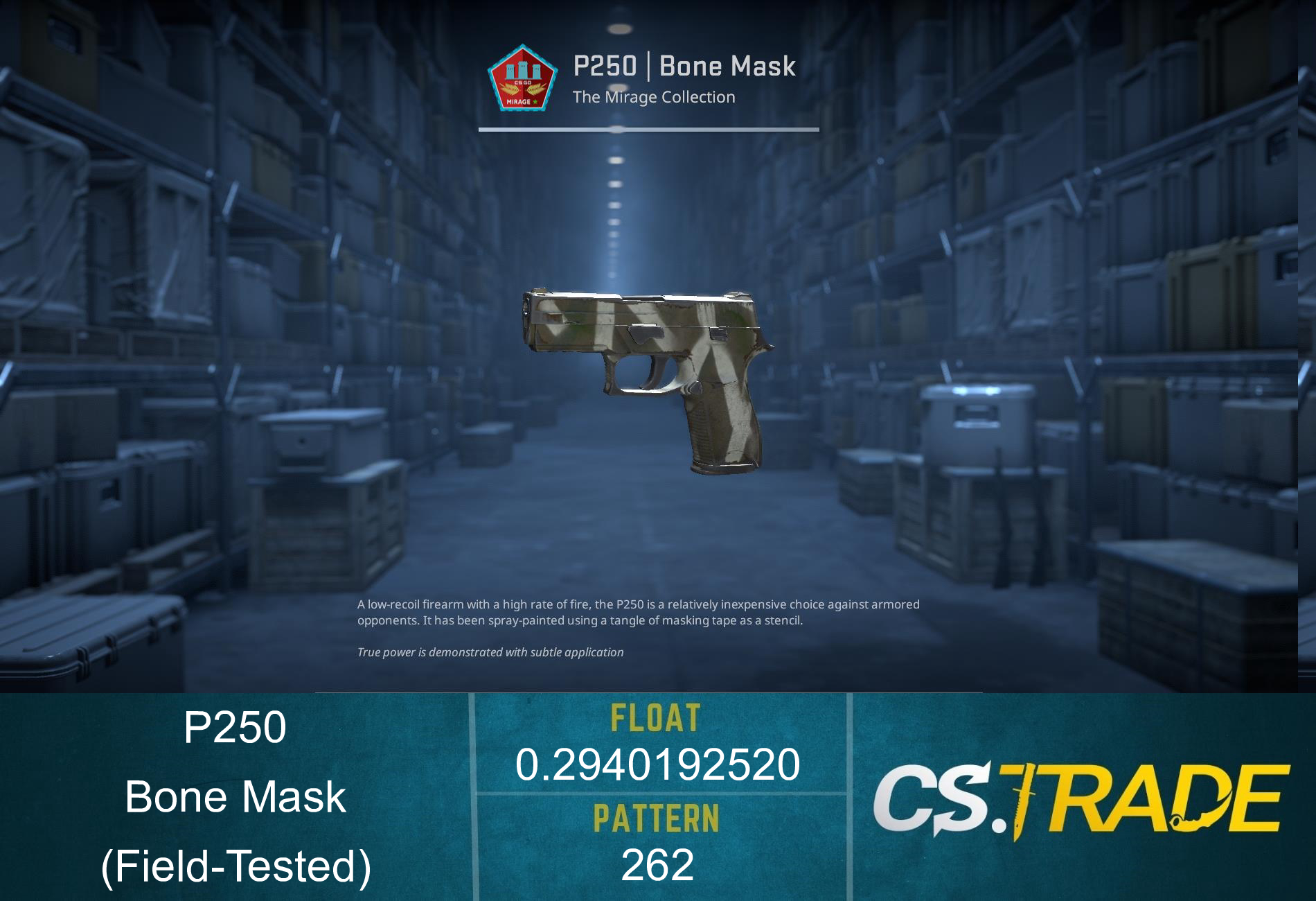 P250 | Bone Mask (Factory New) Screenshot