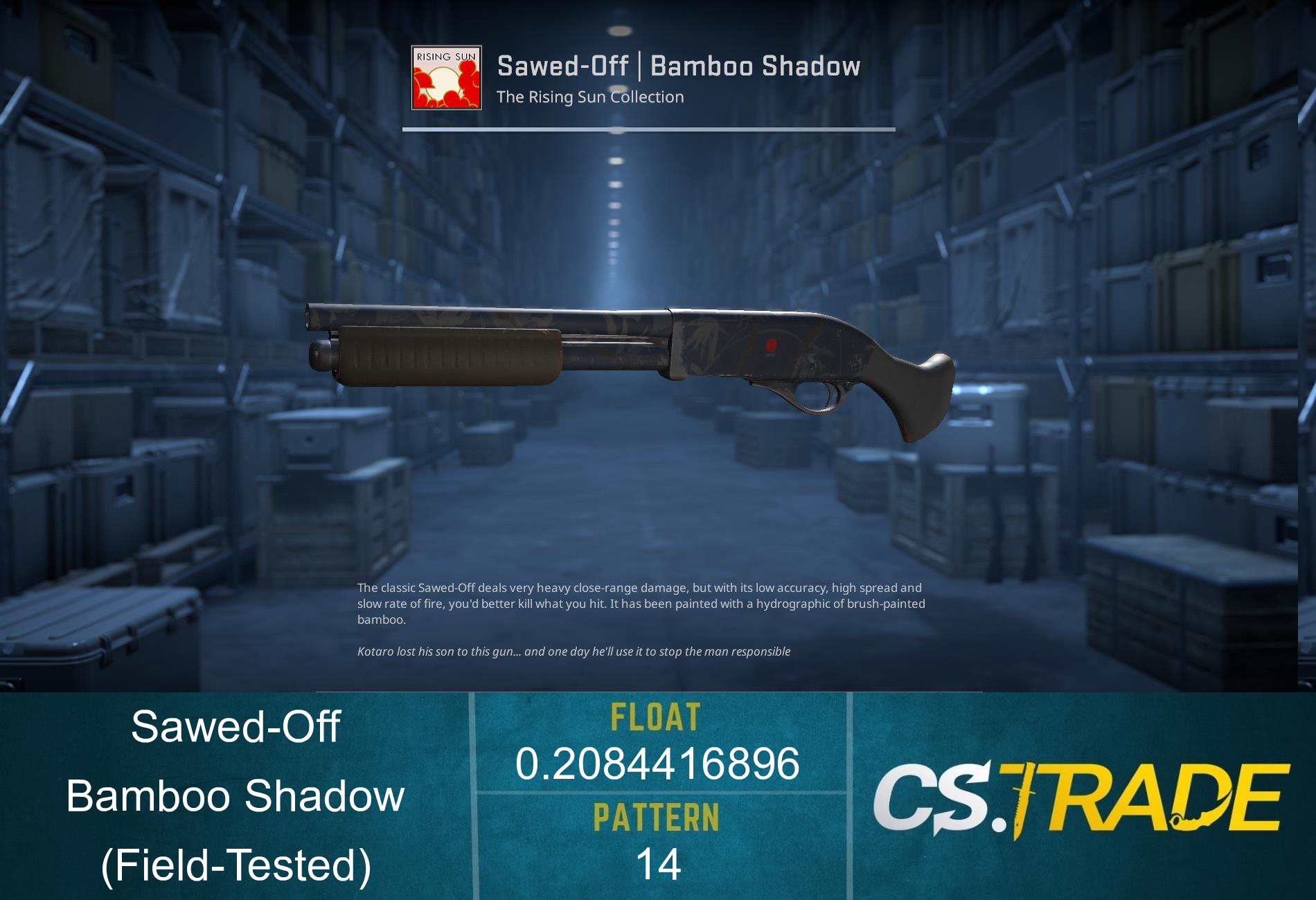 Sawed-Off | Bamboo Shadow (Well-Worn) Screenshot