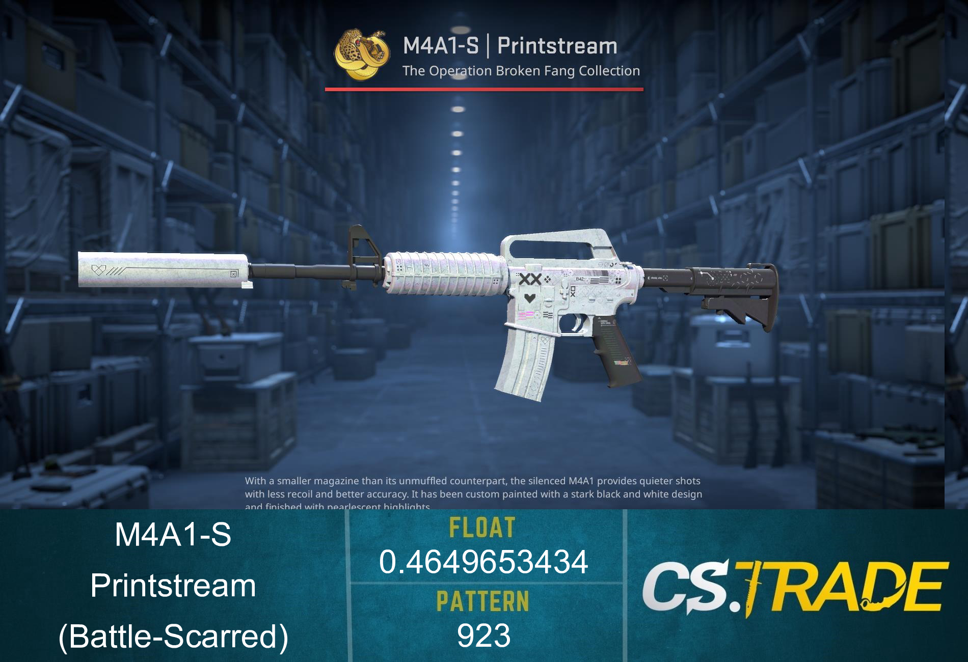 M4A1-S | Printstream (Battle-Scarred) Screenshot