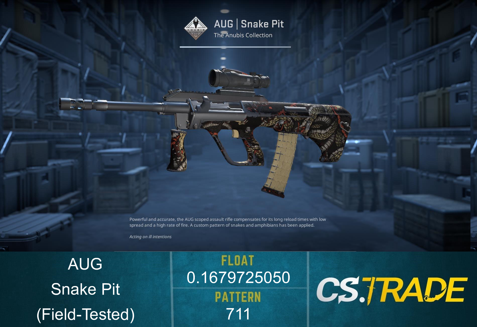 AUG | Snake Pit (Factory New) Screenshot