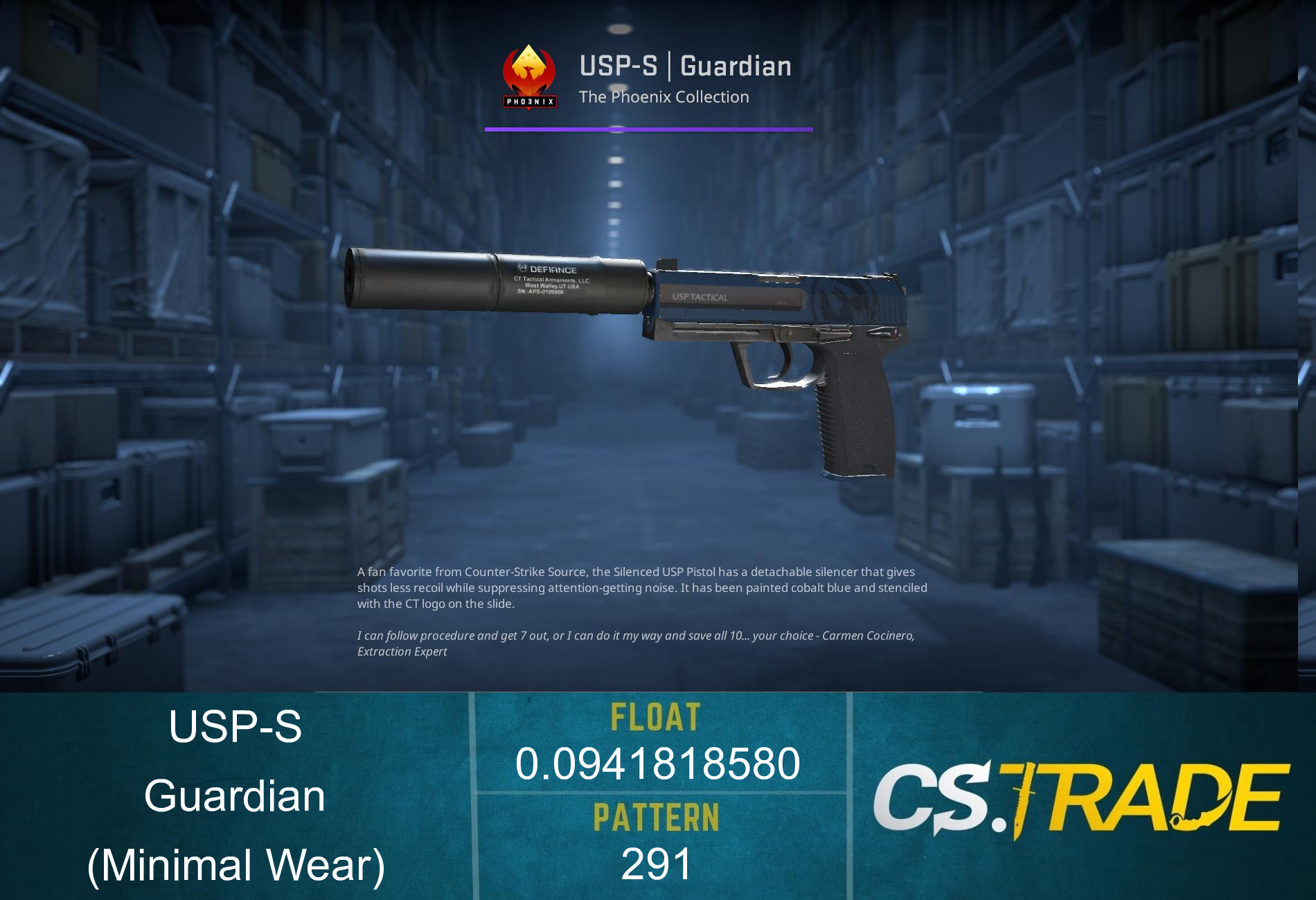 USP-S | Guardian (Minimal Wear) Screenshot