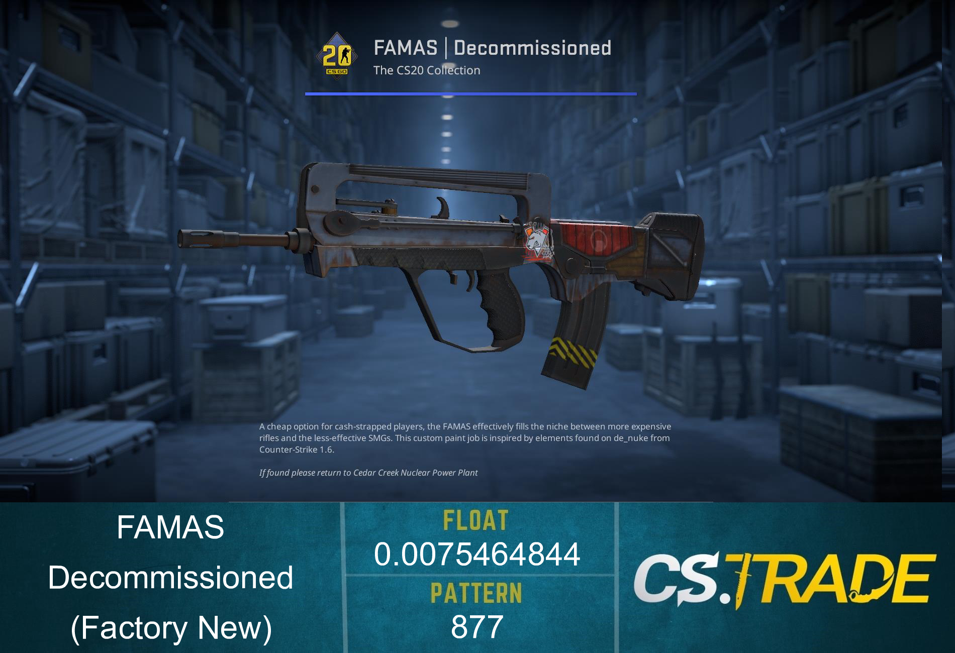 FAMAS | Decommissioned (Factory New) Screenshot