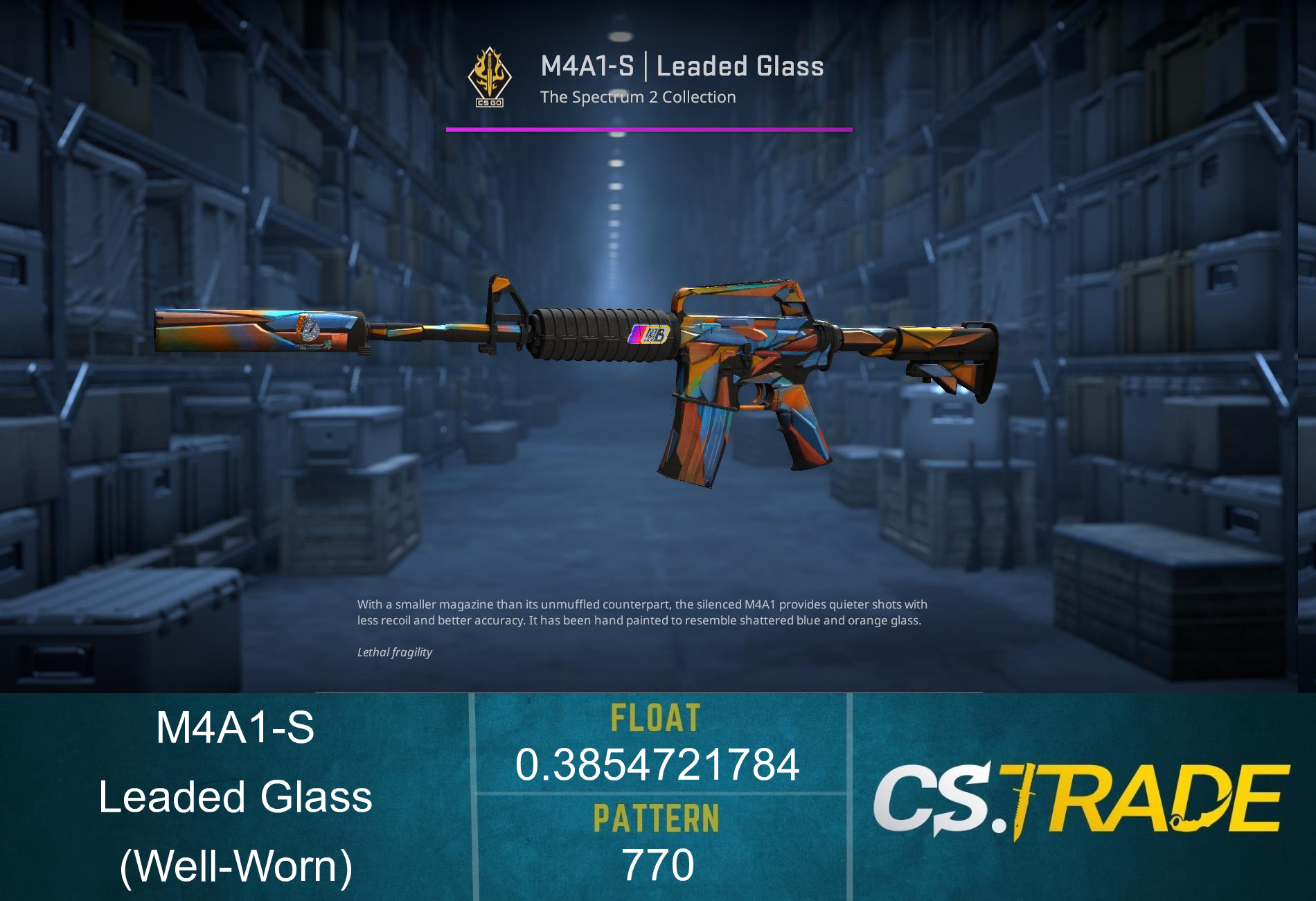 M4A1-S | Leaded Glass (Well-Worn) Screenshot