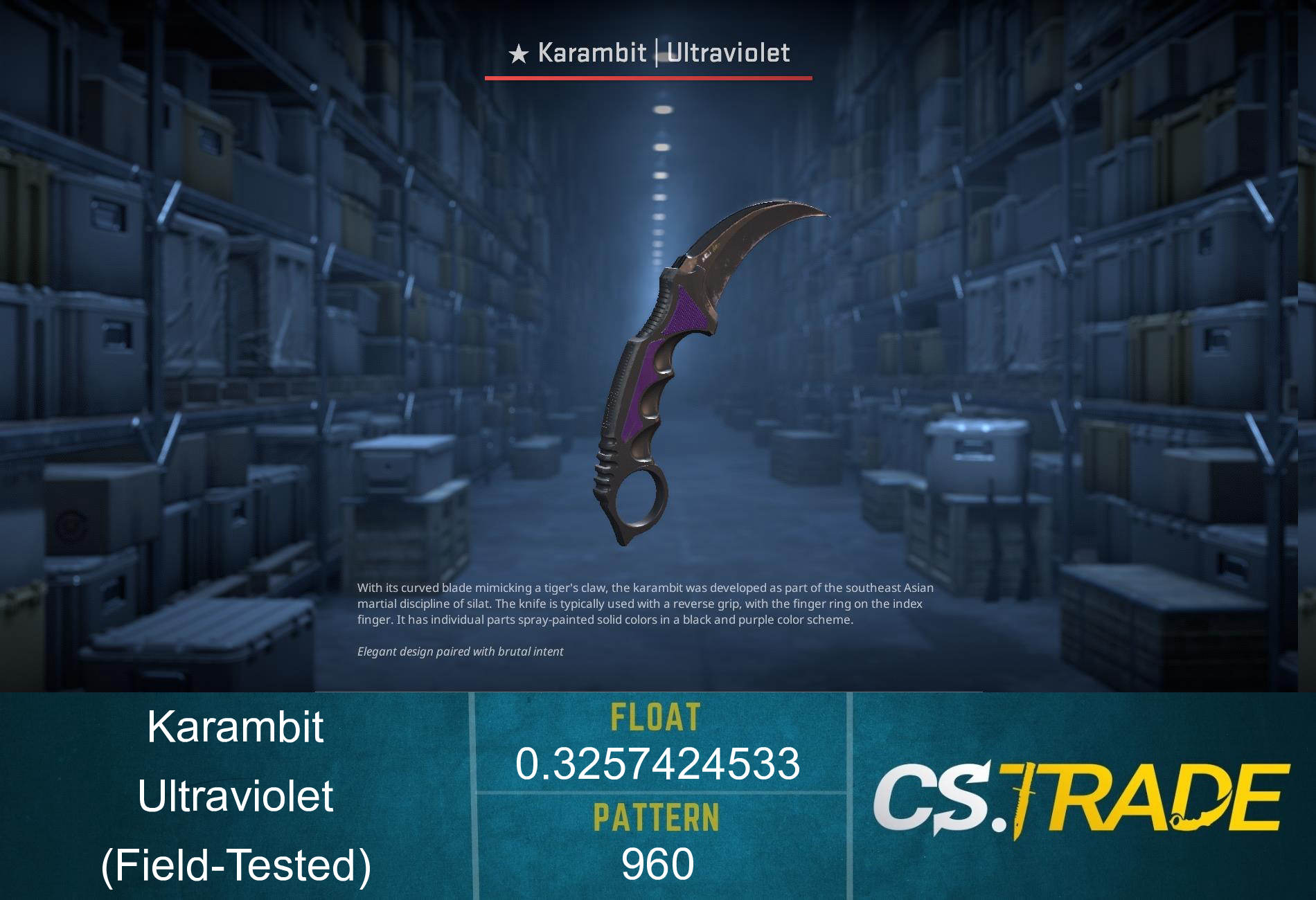 ★ Karambit | Ultraviolet (Factory New) Screenshot