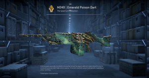 M249 | Emerald Poison Dart (Factory New) Screenshot