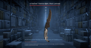 ★ StatTrak™ Falchion Knife | Black Laminate (Well-Worn) Screenshot