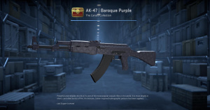 AK-47 | Baroque Purple (Minimal Wear) Screenshot