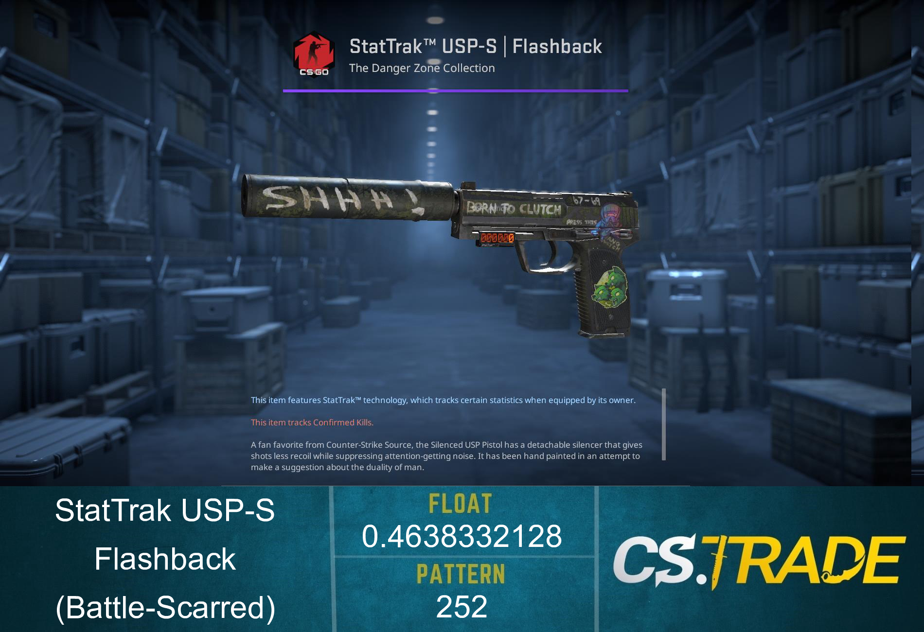 USP-S | Flashback (Battle-Scarred) Screenshot