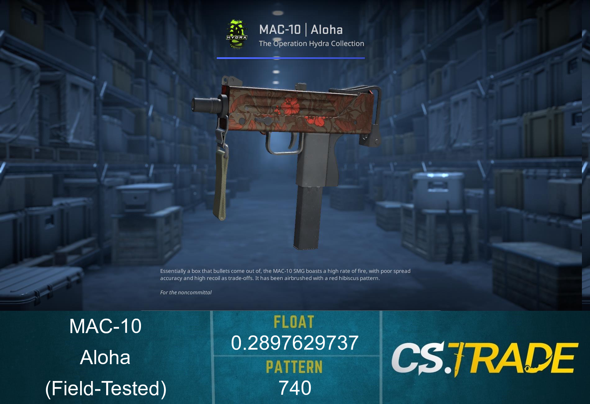 MAC-10 | Aloha (Field-Tested) Screenshot