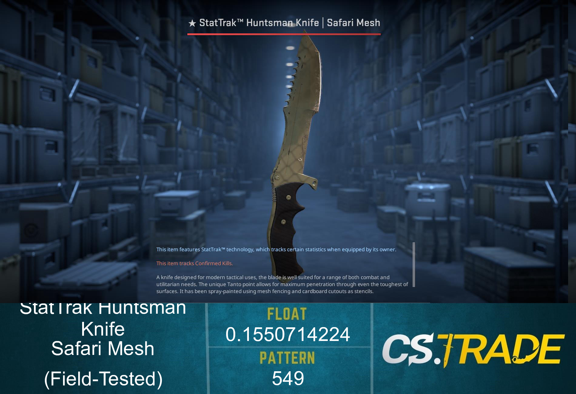 ★ Huntsman Knife | Safari Mesh (Factory New) Screenshot