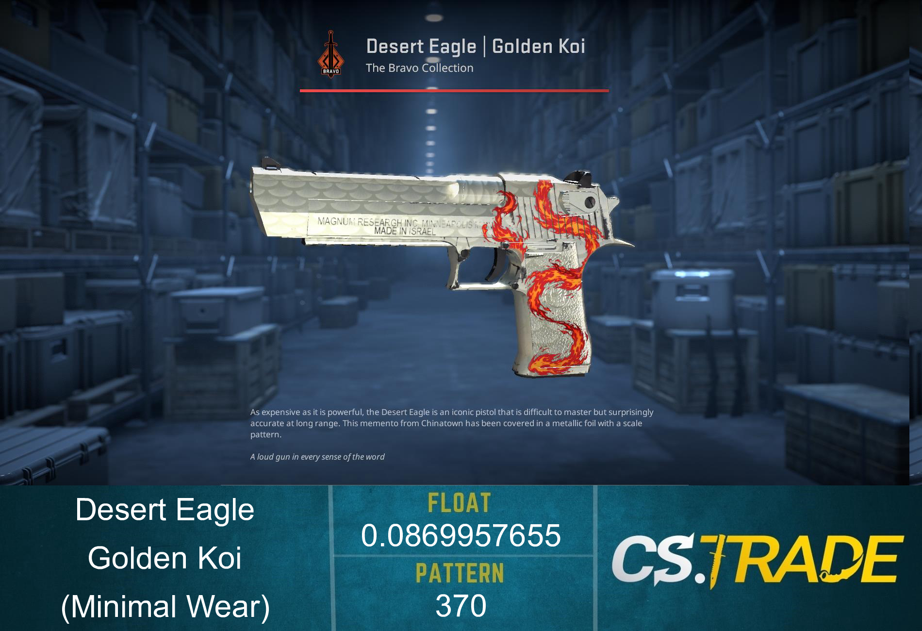 Desert Eagle | Golden Koi (Factory New) Screenshot
