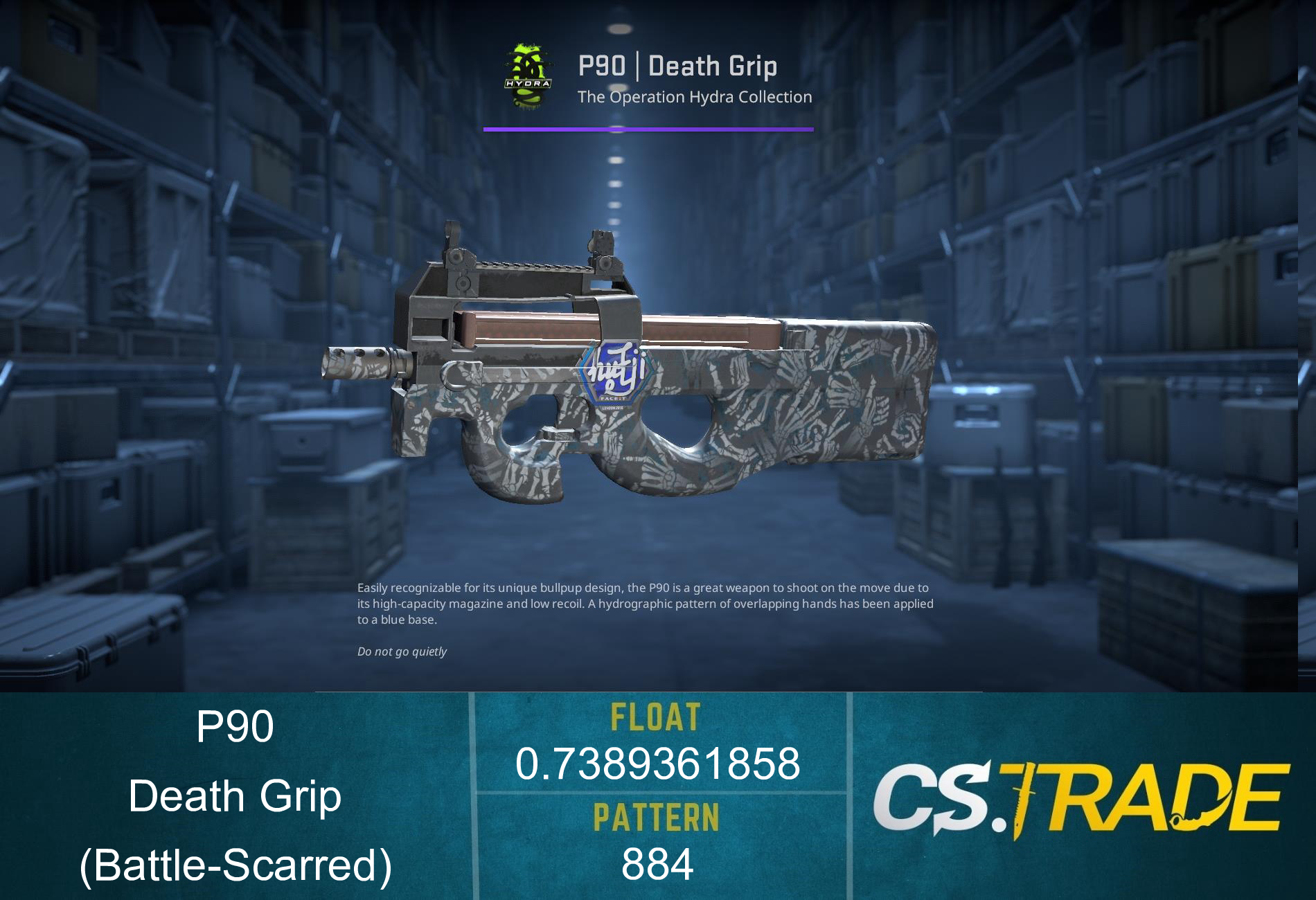 P90 | Death Grip (Battle-Scarred) Screenshot
