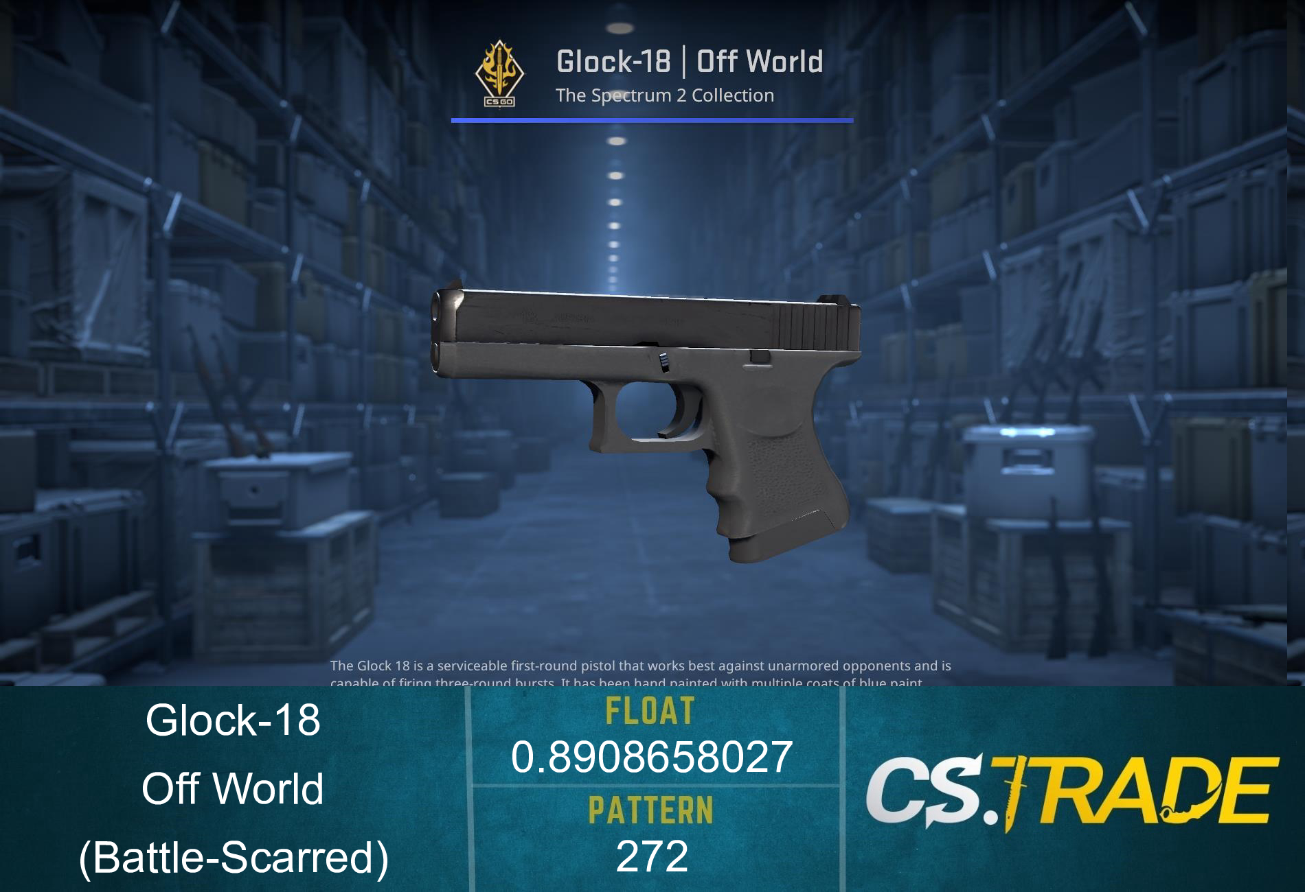 Glock-18 | Off World (Battle-Scarred) Screenshot