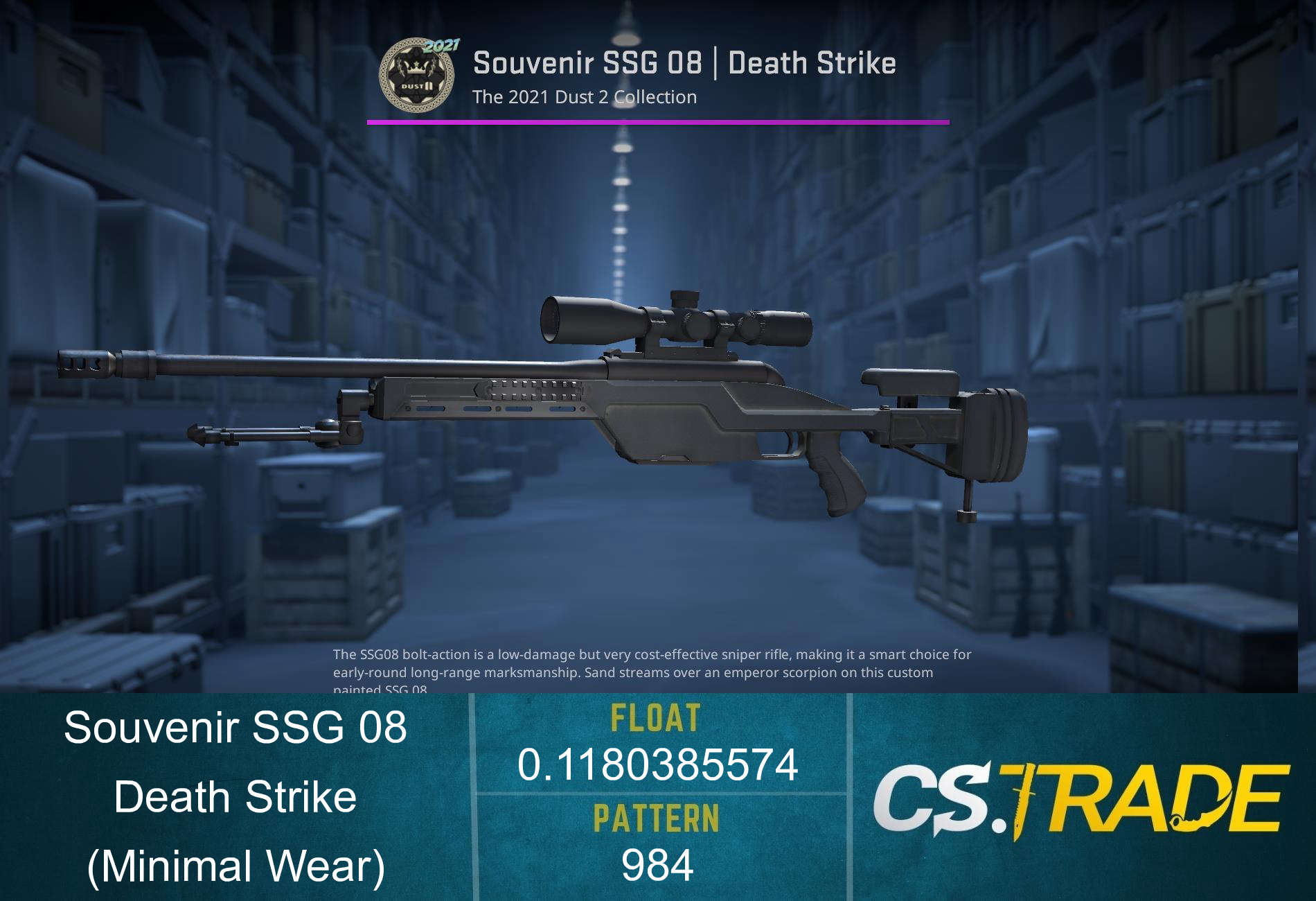 Souvenir SSG 08 | Death Strike (Minimal Wear) Screenshot
