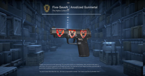 Five-SeveN | Anodized Gunmetal (Factory New) Screenshot