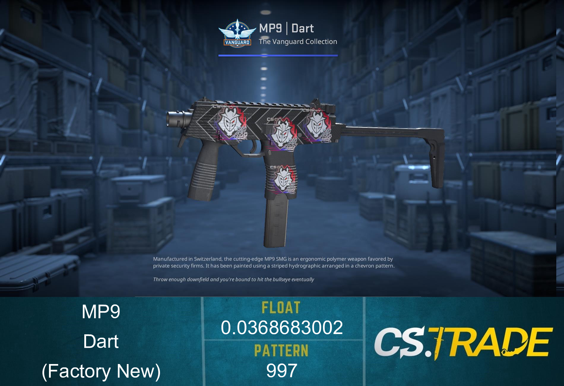 MP9 | Dart (Factory New) Screenshot