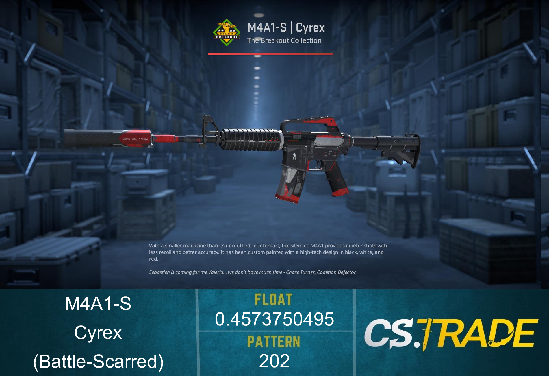 M4A1-S | Cyrex (Battle-Scarred) Screenshot