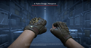 ★ Hydra Gloves | Mangrove (Well-Worn) Screenshot