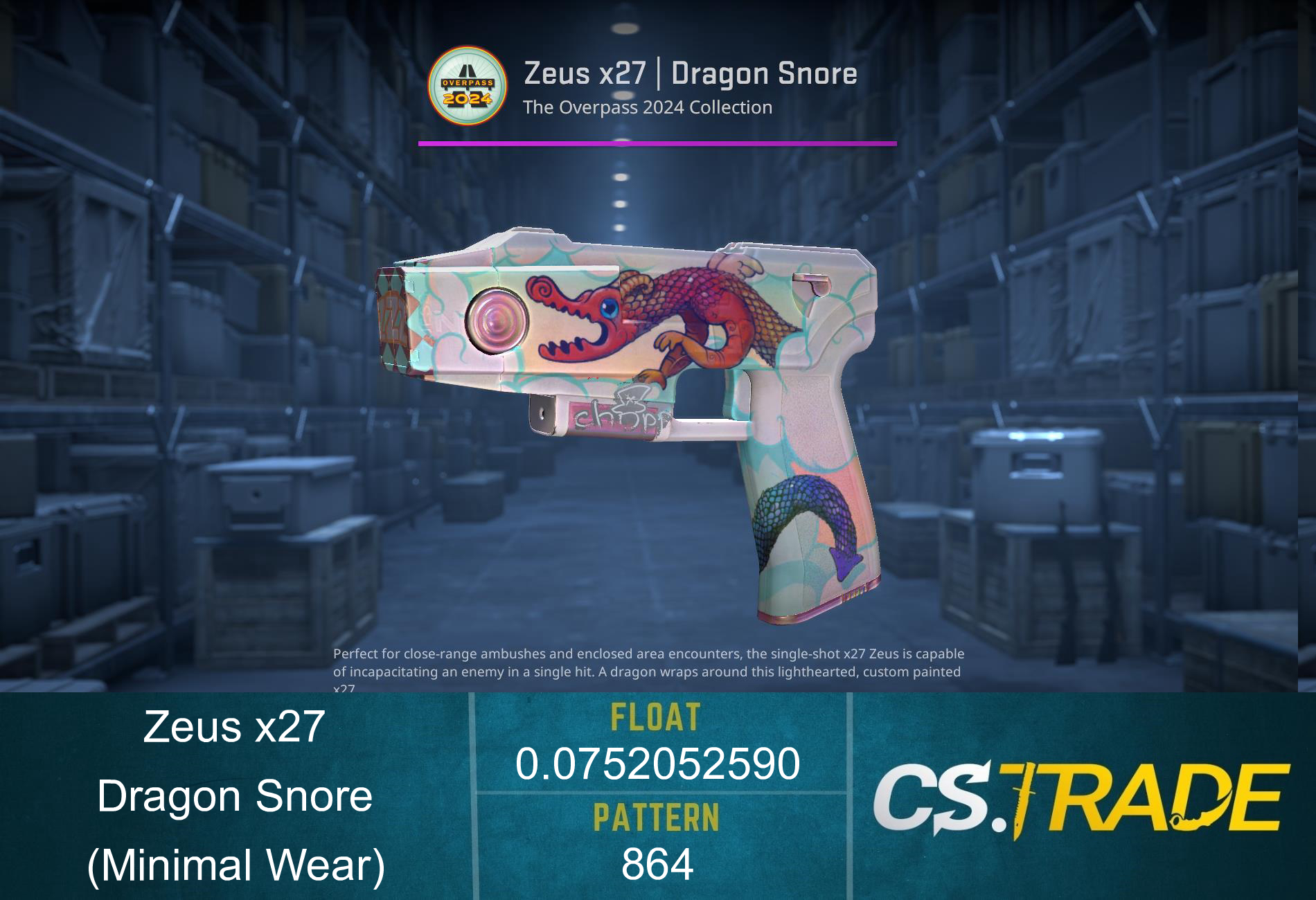 Souvenir Zeus x27 | Dragon Snore (Minimal Wear) Screenshot