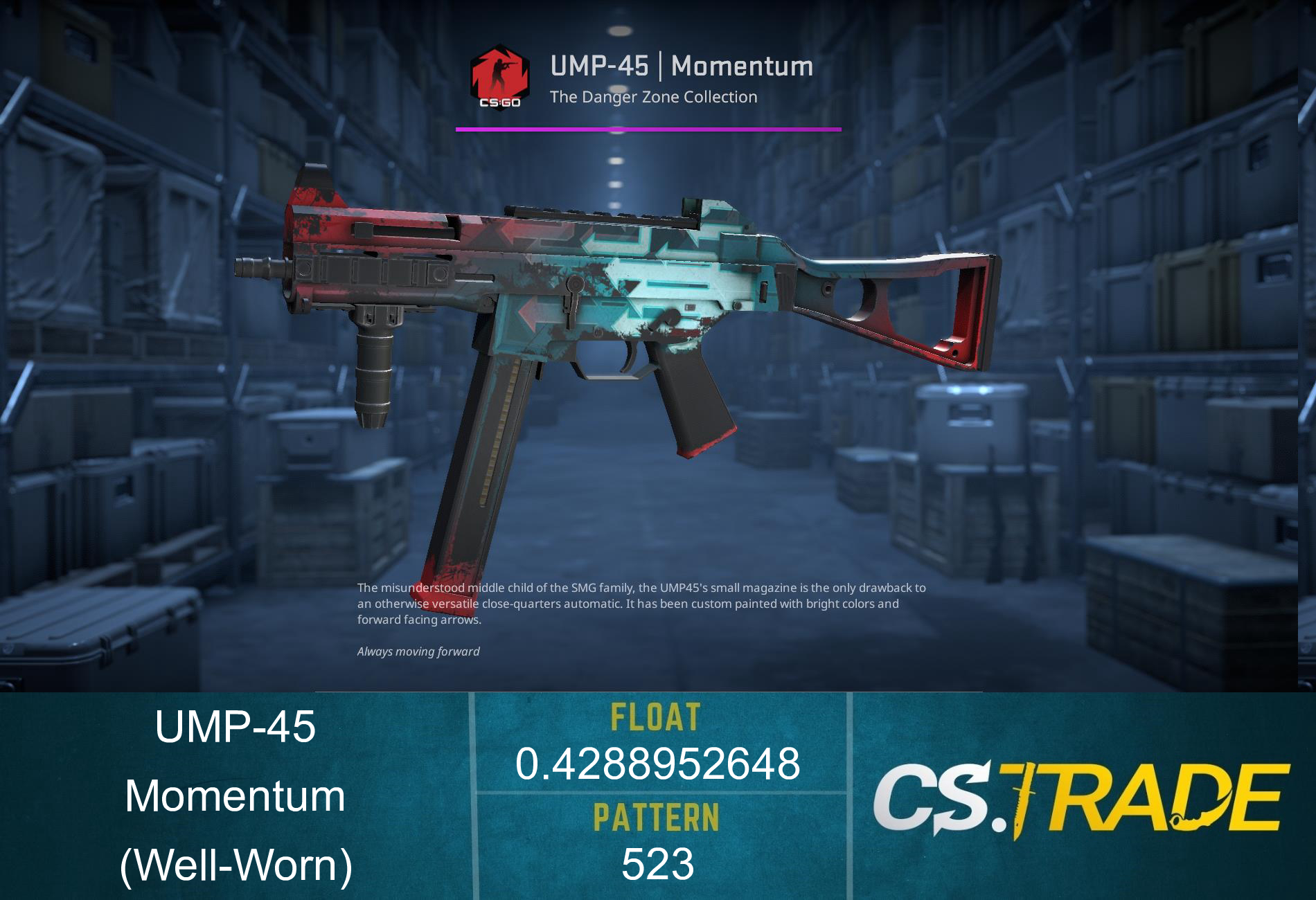 UMP-45 | Momentum (Well-Worn) Screenshot