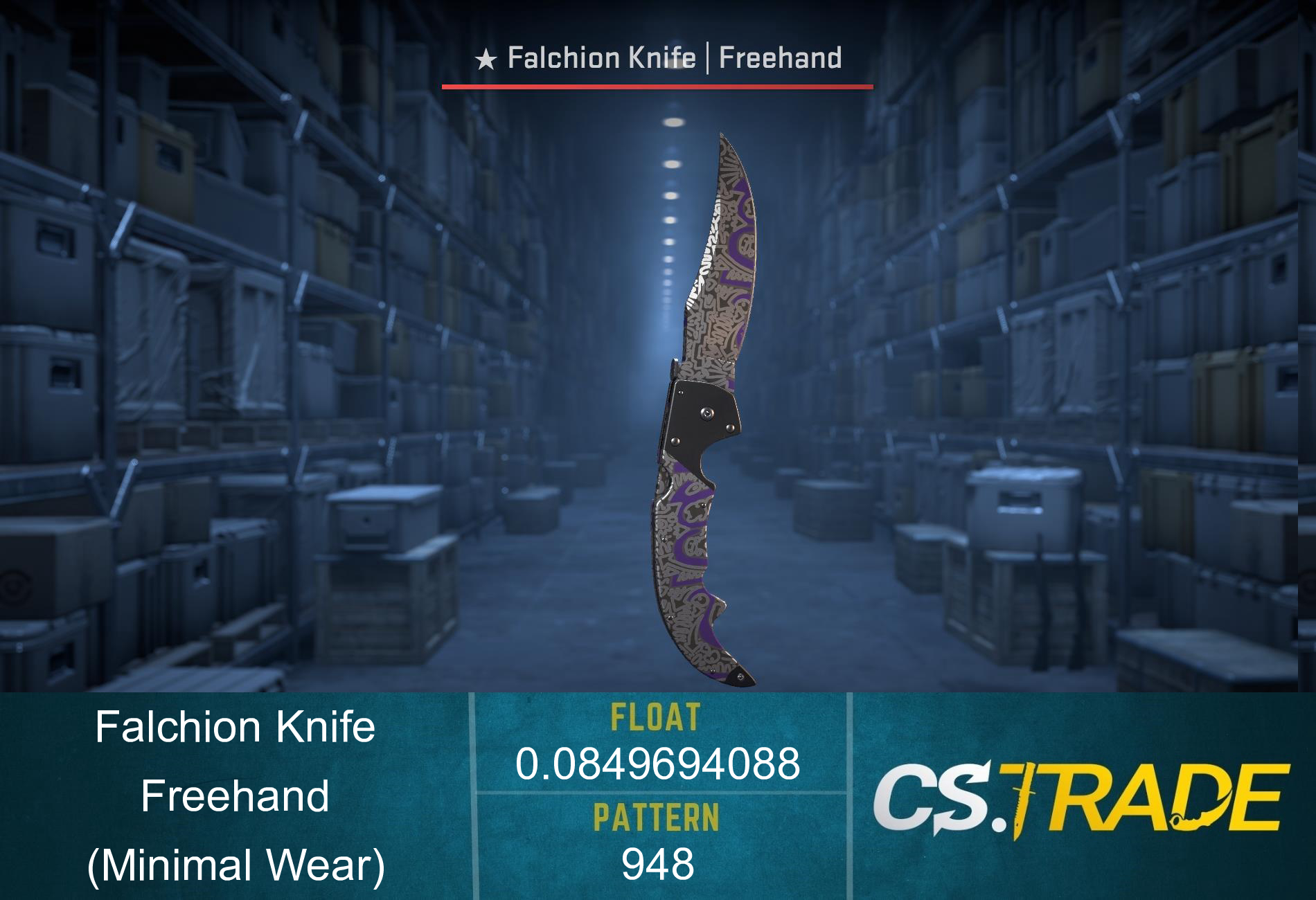 ★ Falchion Knife | Freehand (Minimal Wear) Screenshot