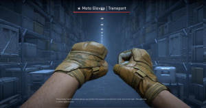 ★ Moto Gloves | Transport (Battle-Scarred) Screenshot