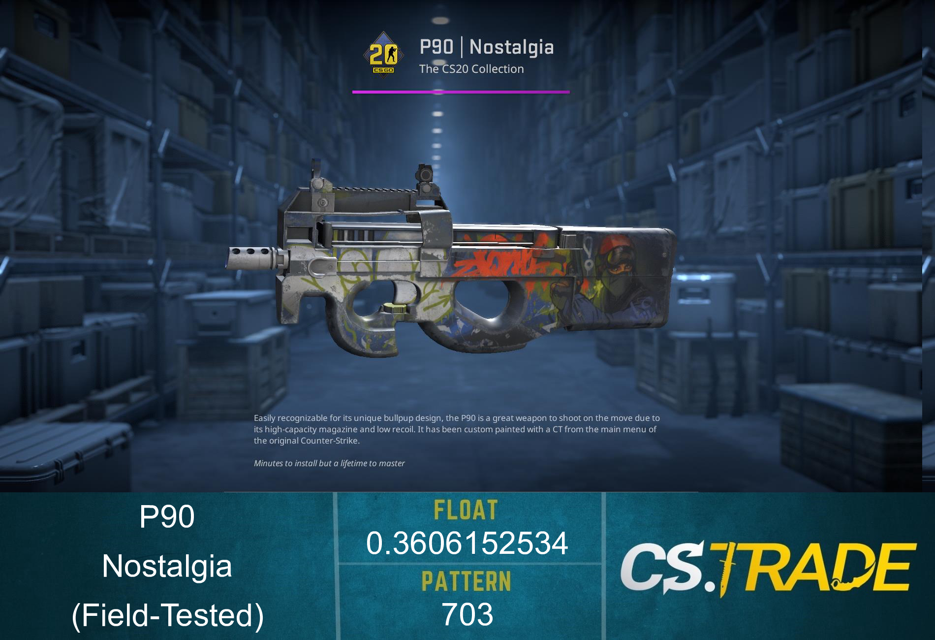 P90 | Nostalgia (Field-Tested) Screenshot