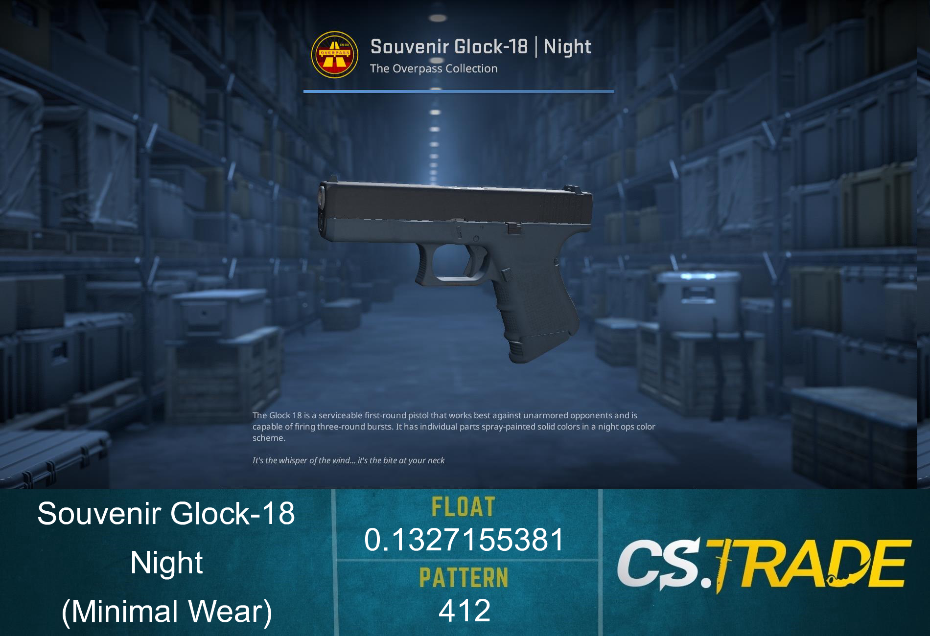 Glock-18 | Night (Minimal Wear) Screenshot