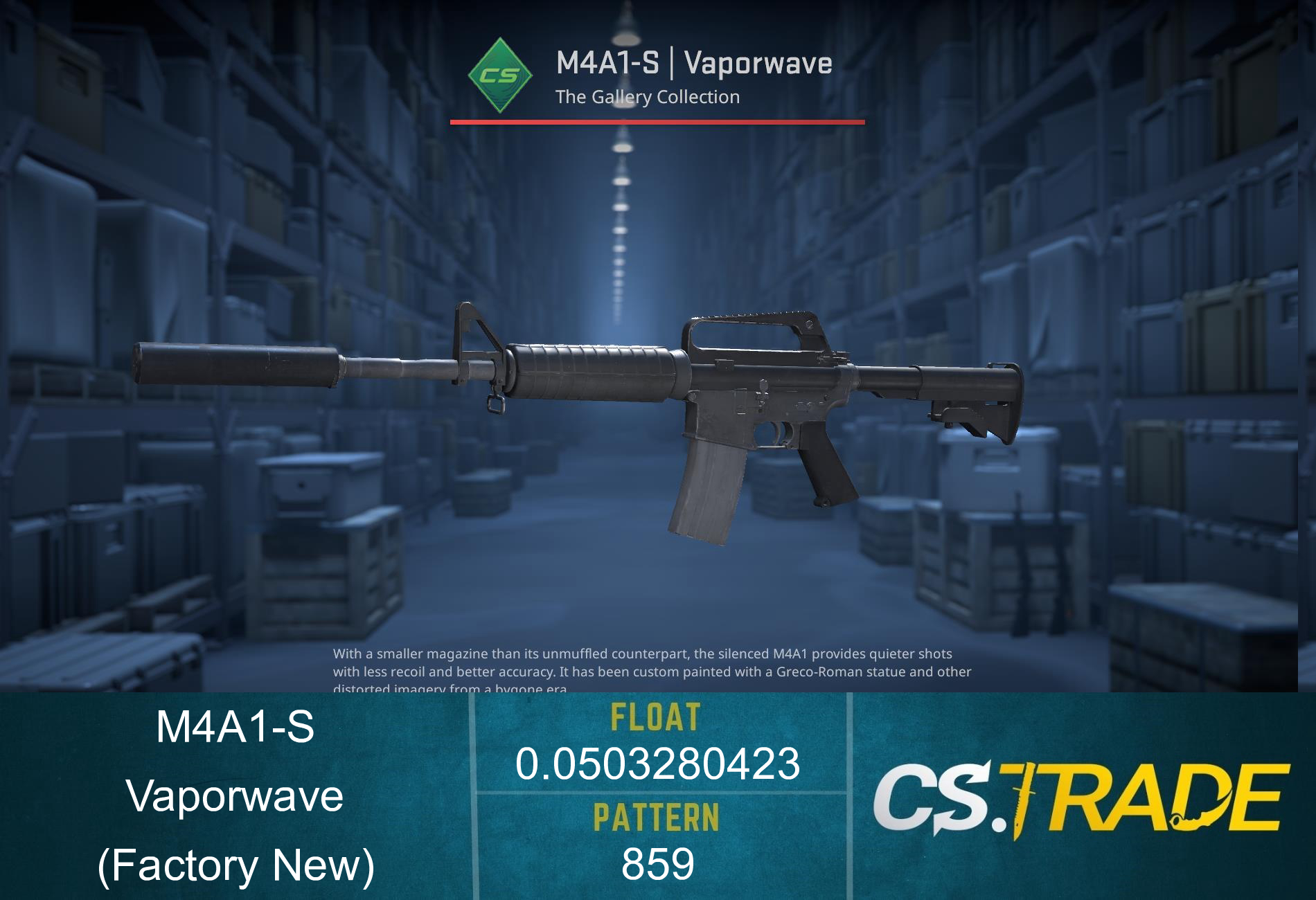M4A1-S | Vaporwave (Factory New) Screenshot