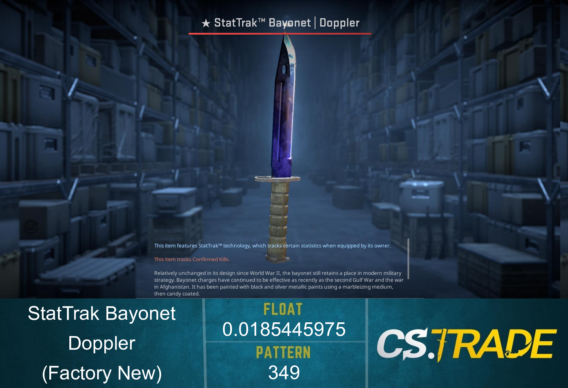 ★ Bayonet | Doppler Phase 3 (Factory New) Screenshot