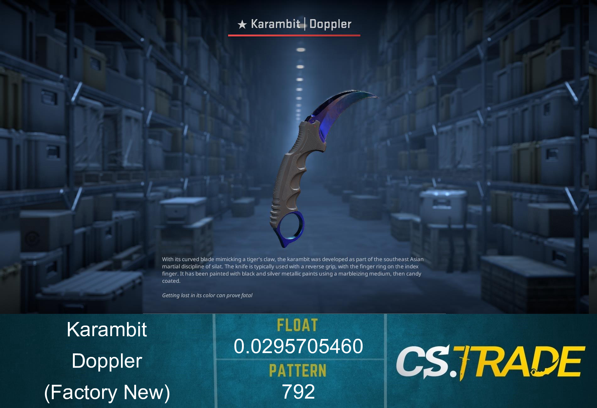 ★ Karambit | Doppler Phase 3 (Factory New) Screenshot